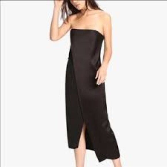 NWT Halston Heritage Women Black Dress Size 0 - Picture 1 of 6